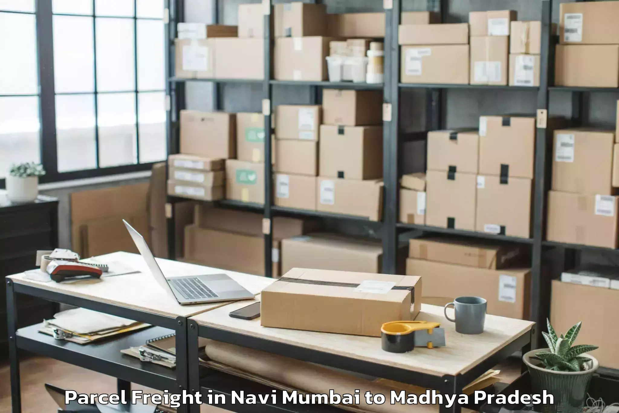 Discover Navi Mumbai to Punasa Parcel Freight